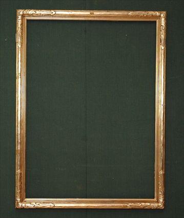 Appraisal: Large Rectangular Giltwood Frame x in