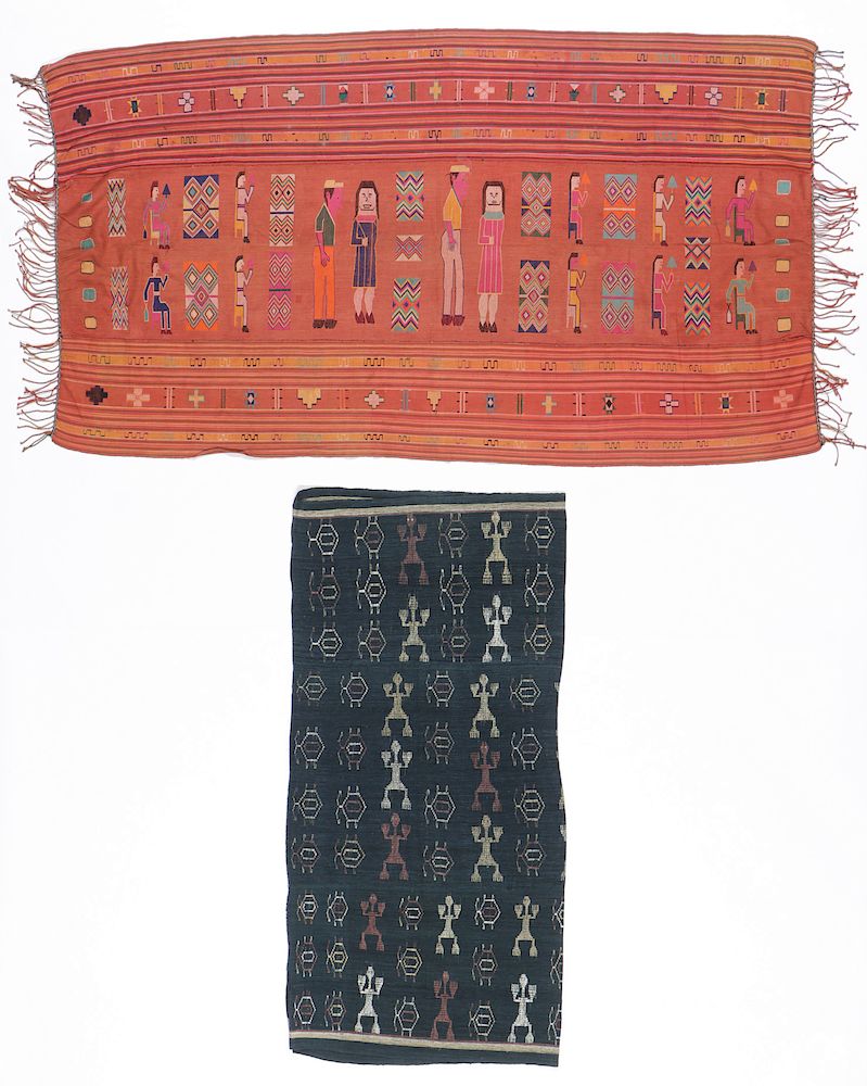 Appraisal: Old West Timor Textiles Woman's cloth tais mane woven supplementary