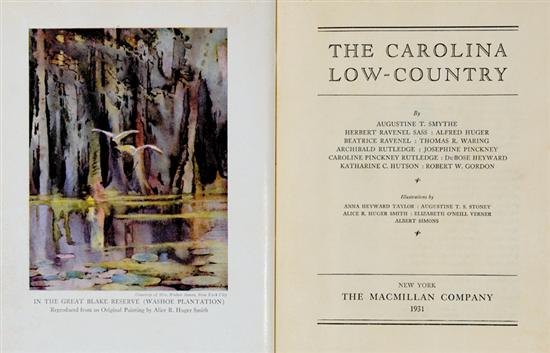 Appraisal: Book The Carolina Lowcountry limited first edition signed numbered Smythe