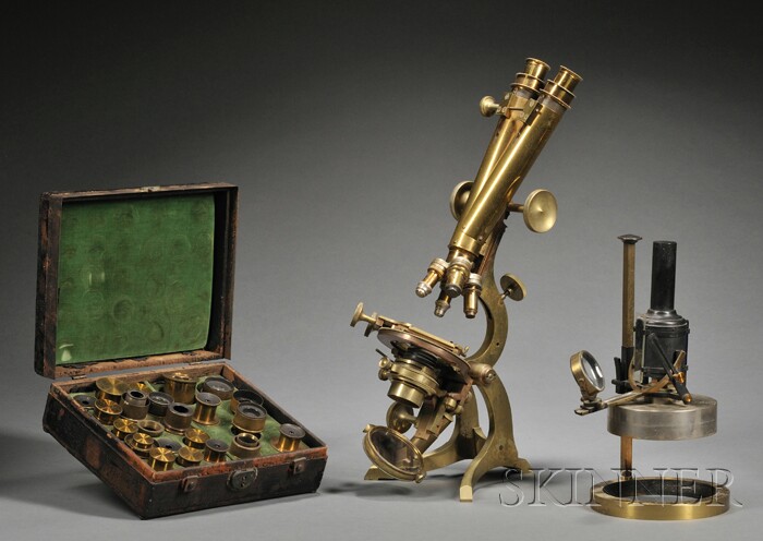 Appraisal: W Watson Sons Binocular Microscope and an R J Beck