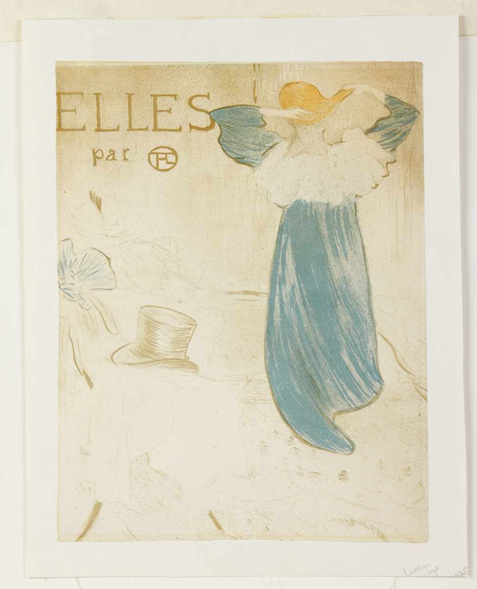 Appraisal: Henri de Toulouse-Lautrec - Frontispiece from Elles Lithograph Condition Laid