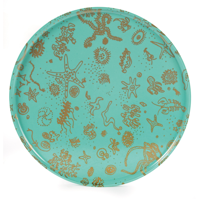 Appraisal: Ray Eames Sea Things tray by Waverly Products round tray