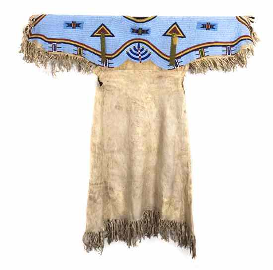 Appraisal: A Sioux Woman's Dress circa - having fully beaded yoke