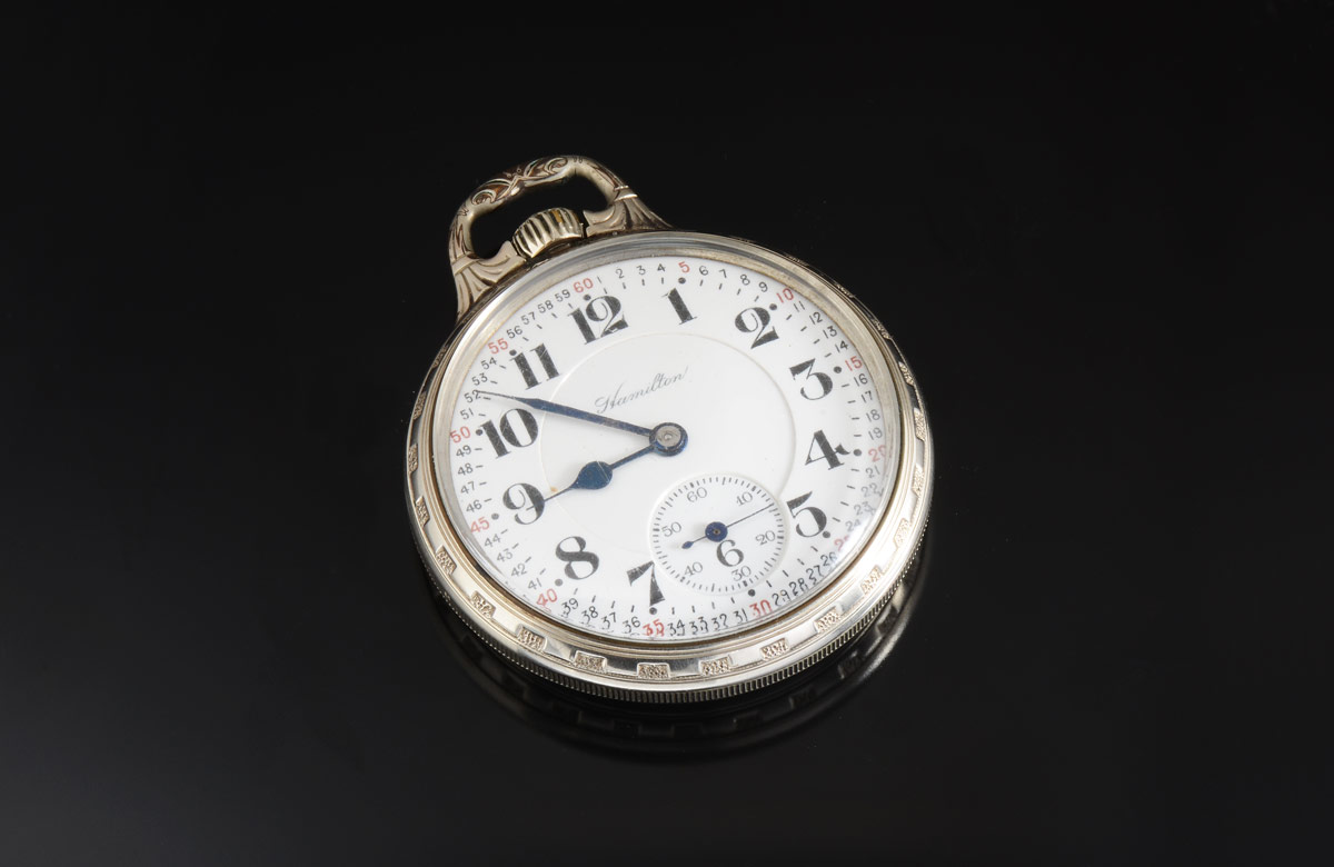 Appraisal: HAMILTON OPEN FACE POCKET WATCH size Jewel Grade Lever set