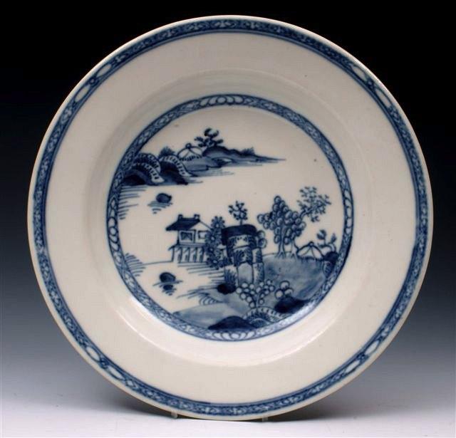 Appraisal: A VIENNA PORCELAIN CIRCULAR DISH decorated in underglaze blue with