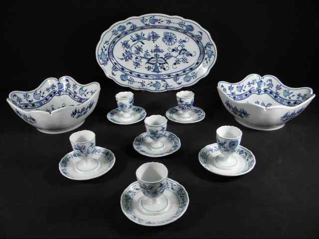 Appraisal: Lot of assorted Meissen and other German ''Blue Onion'' pattern