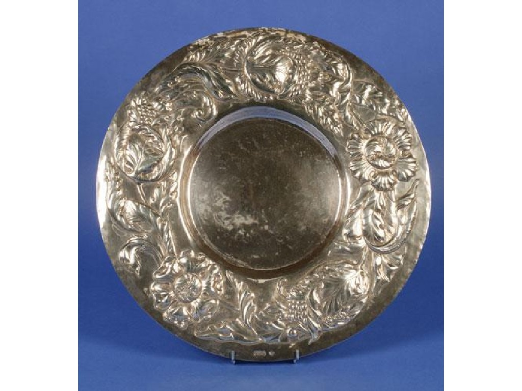 Appraisal: WILLIAM CONNELL A CHARGER of circular form the border embossed