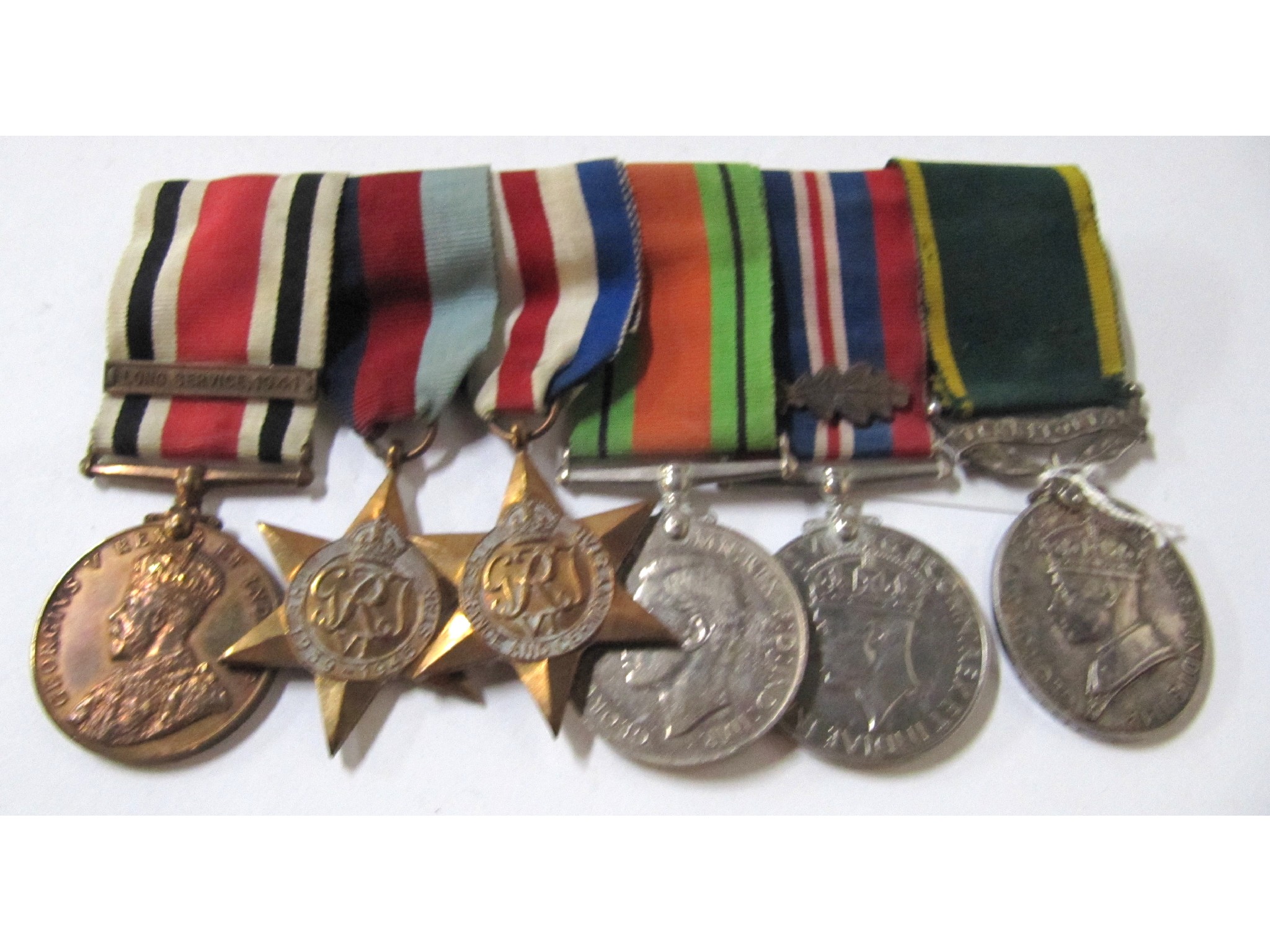 Appraisal: A WWII group of six including a long service medal