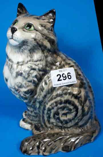 Appraisal: Beswick Persian Cat Seated Model Grey Swiss Roll restoration to