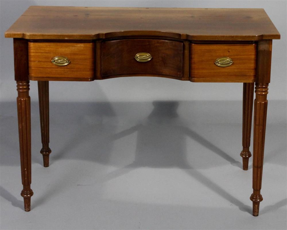 Appraisal: LOUIS XVI STYLE CHERRY VANITY OR DESK having a rectangular