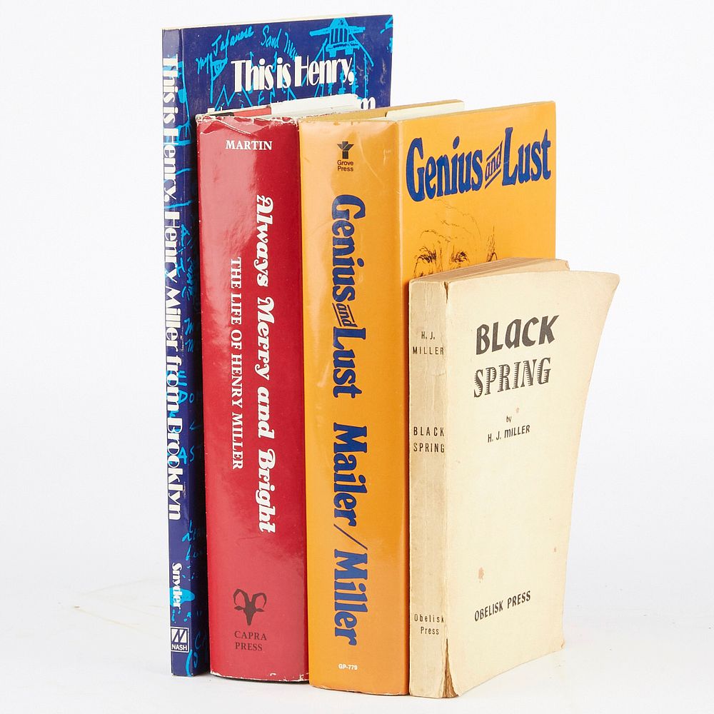 Appraisal: Group of Books by about Henry Miller Group of four