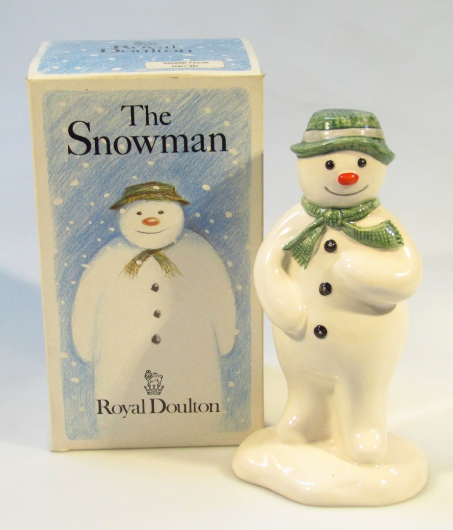 Appraisal: A Royal Doulton Snowman collection snowman money box DS printed