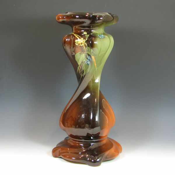 Appraisal: Weller Louwelsa twist pedestal signed C Dibowski Marked Weller Louwelsa