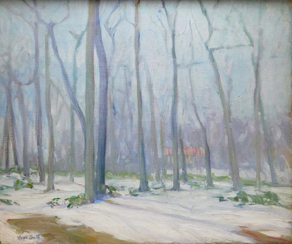 Appraisal: Hope Smith Impressionist Winter Landscape Painting Hope Smith Rhode Island