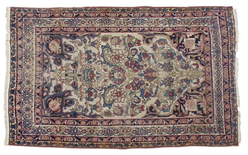 Appraisal: Persian Kirman Oriental Rug ca having flowering tree design on