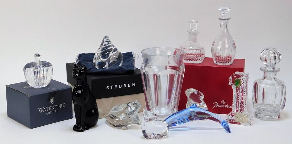 Appraisal: PC Steuben Baccarat Waterford Crystal Group Europe United States th