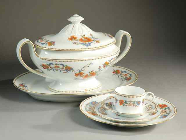 Appraisal: PIECE CERALENE LIMOGES FINE CHINA SET service for eight in