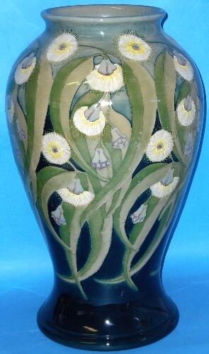 Appraisal: Moorcroft Large Vase decorated in the Gumtree design height cm