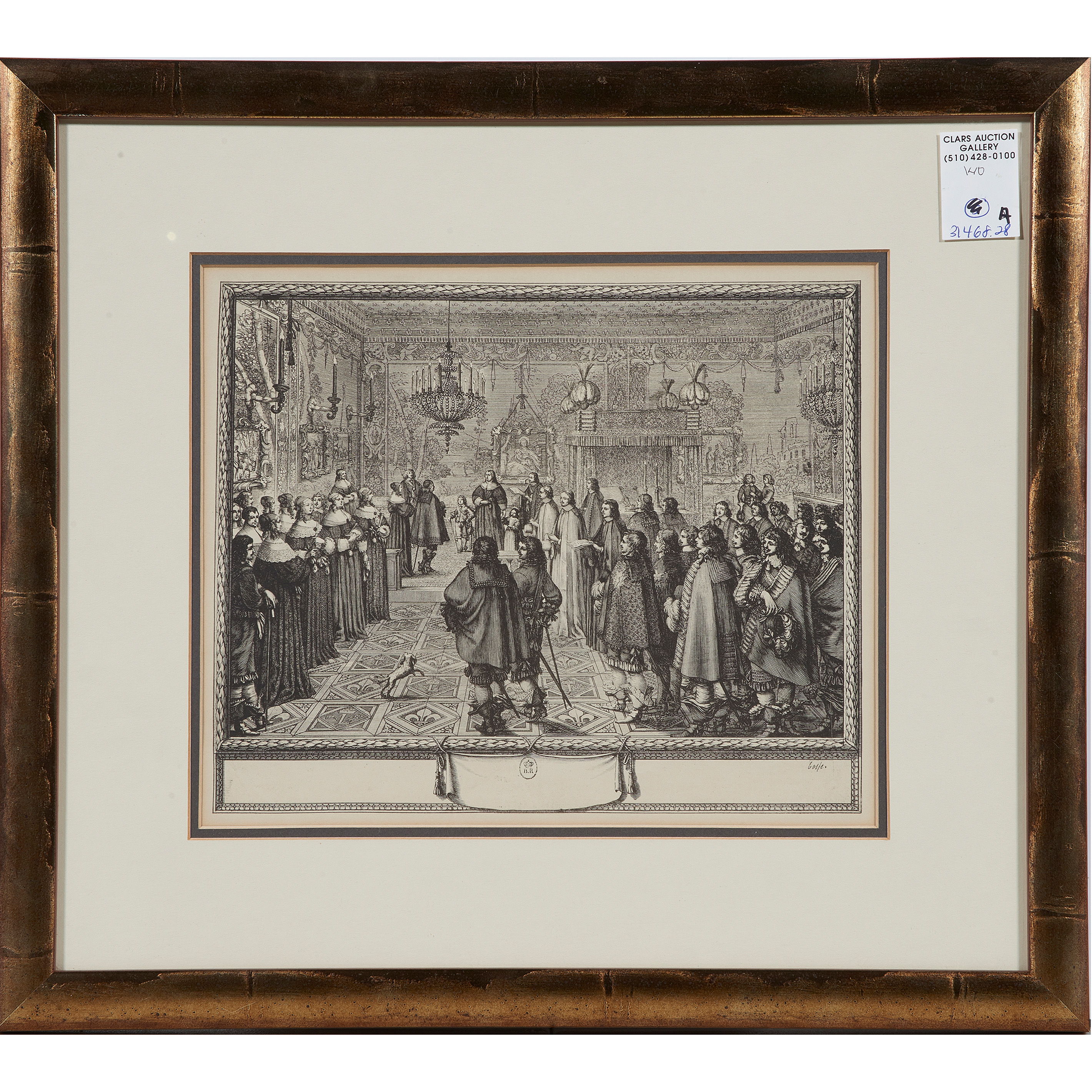 Appraisal: PRINT AFTER ABRAHAM BOSSE After Abraham Bosse French - Ceremony