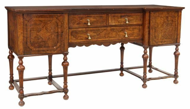 Appraisal: English William Mary style sideboard Maple Co Ltd late th