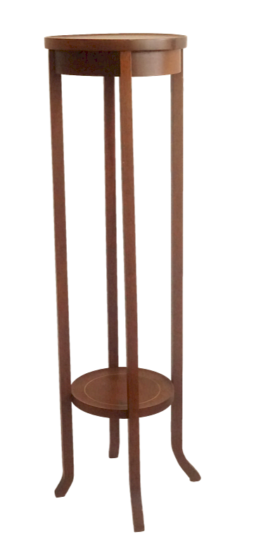 Appraisal: Wooden Pedestal Plant Stand Lot Wooden Pedestal Plant Stand Torchiere