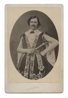 Appraisal: MacAllister Andrew Cabinet Card Portrait Cincinnati Landy Studio late nineteenth