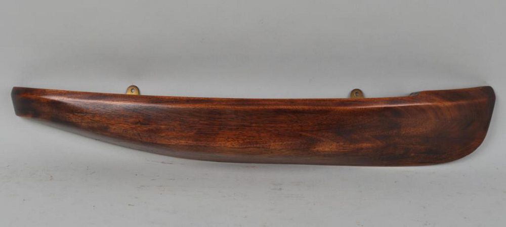 Appraisal: Small Unmounted Wooden Ship's Half Hull mahogany long high Very