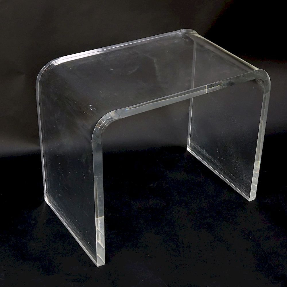 Appraisal: Mid Century Modern Lucite Bench Mid Century Modern Lucite Bench