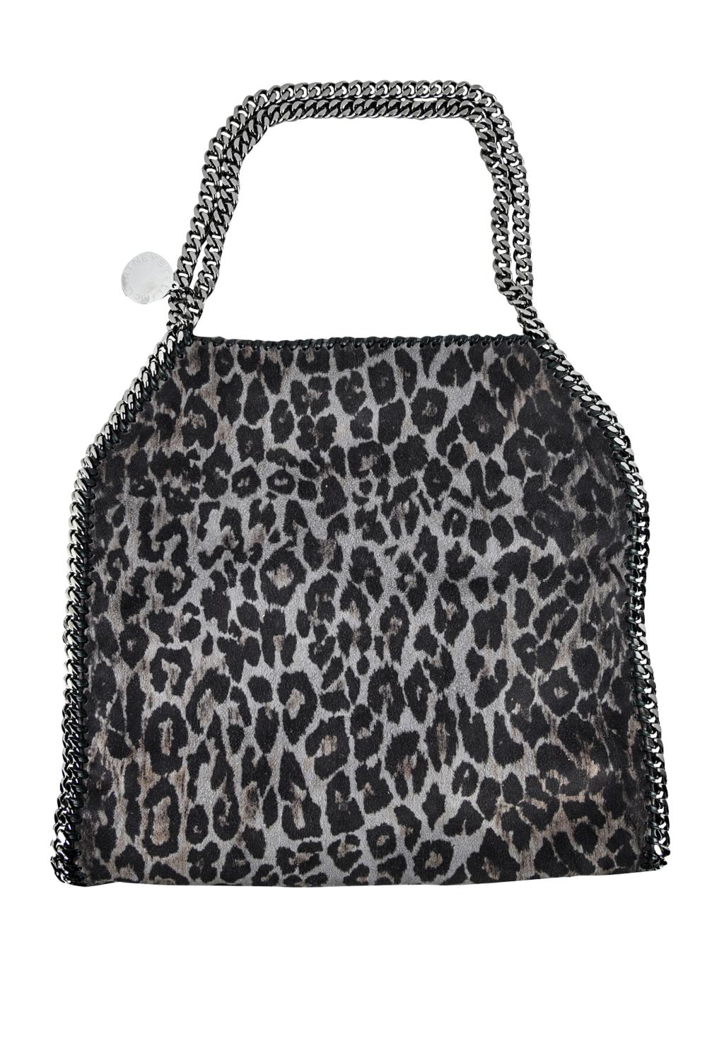 Appraisal: STELLA MCCARTNEY FALABELLA LEOPARD-PRINT FLAP SHOULDER BAGfaux fur and metal