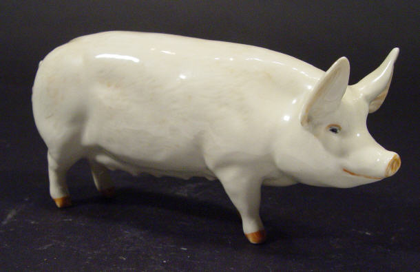 Appraisal: Hand painted Beswick CH Wall Queen pig printed and painted