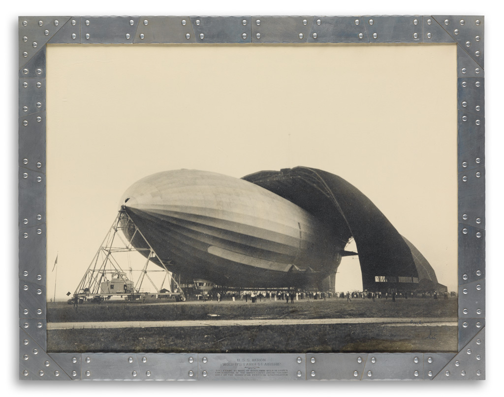 Appraisal: MARGARET BOURKE-WHITE - U S S Airship Akron World's Largest