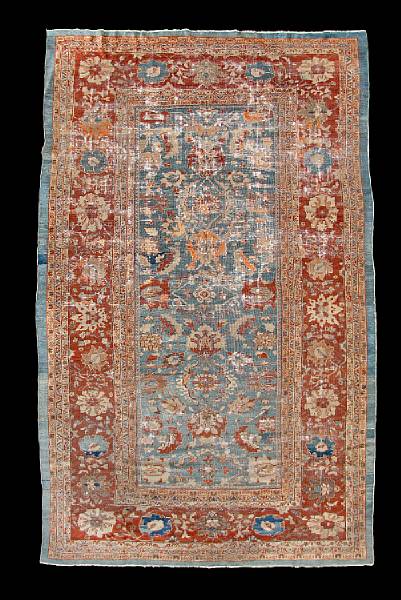 Appraisal: A Mahal carpet Central Persia circa size approximately ft in