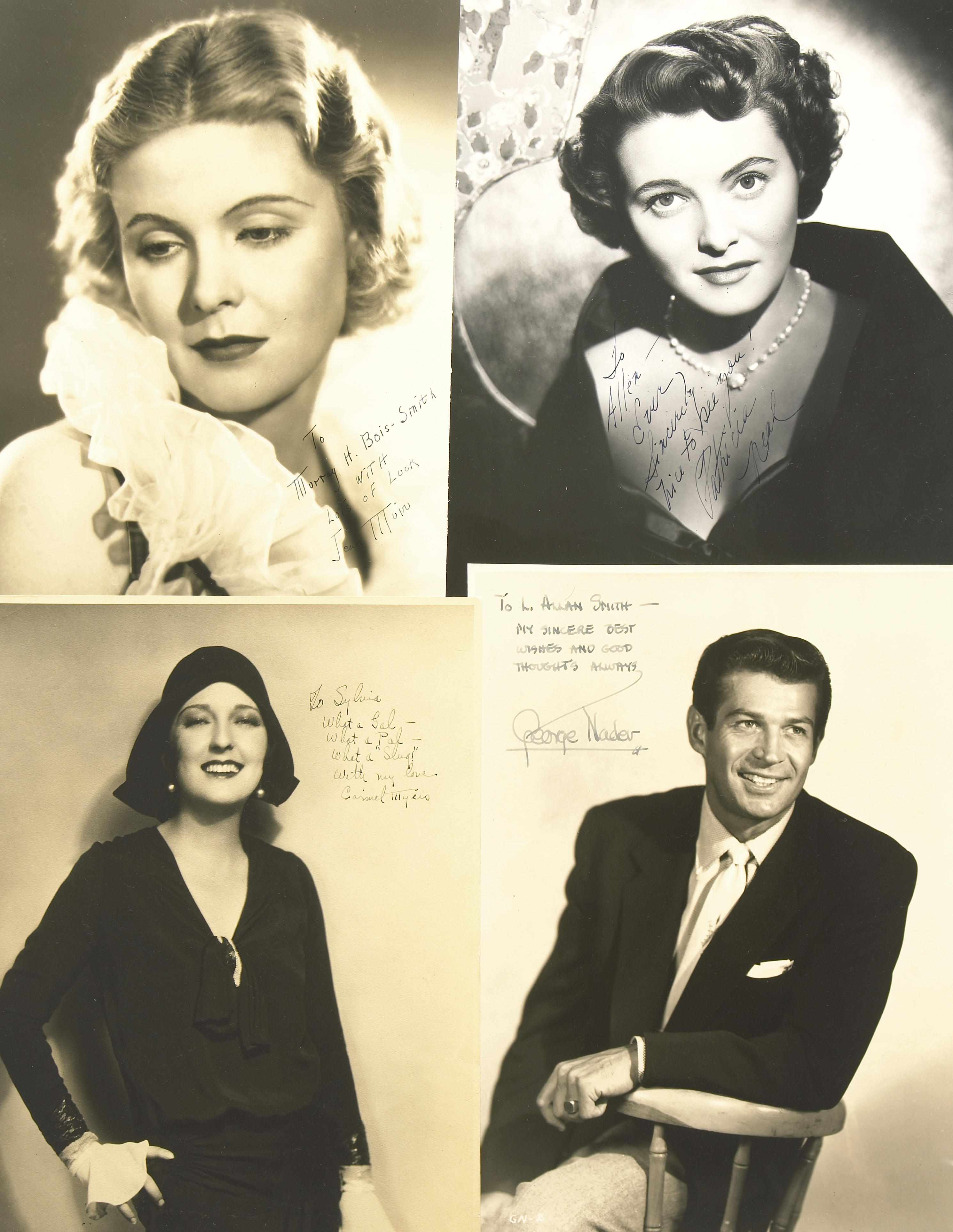 Appraisal: Vintage Hollywood star signed photos A group of twenty large