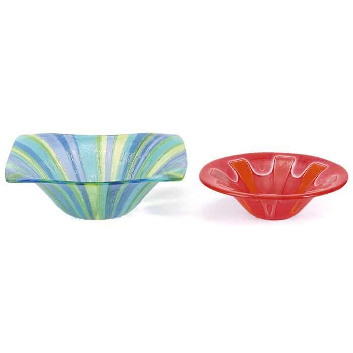 Appraisal: Michael and Frances Higgins bowls two one bowl in orange