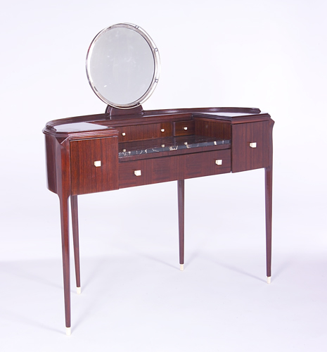 Appraisal: MANNER OF EMILE-JACQUES RUHLMANN Handsome French Art Deco vanity with