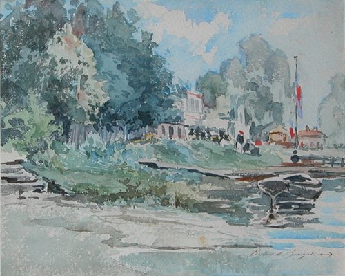 Appraisal: Artist de Beaupre Bastion Title Along the Marne River France