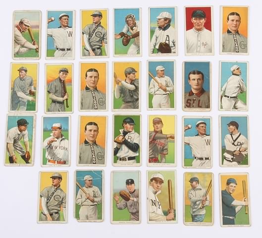 Appraisal: Grouping of twenty-seven T- baseball cards Cards include Schaefer Washington