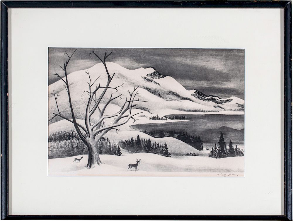 Appraisal: Adolf Dehn American - Winter Solitude Adolf Dehn American -