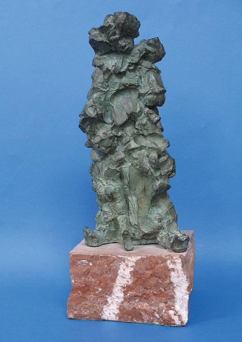 Appraisal: AFTER ALBERT An abstract bronze figure of a mother and