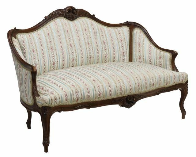 Appraisal: French Louis XV style settee sofa late th c having