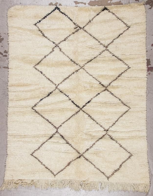 Appraisal: Modern Beni Ourain Rug Morocco ' '' x ' ''