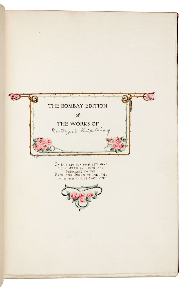 Appraisal: KIPLING Rudyard - The Works of Rudyard Kipling London Macmillan