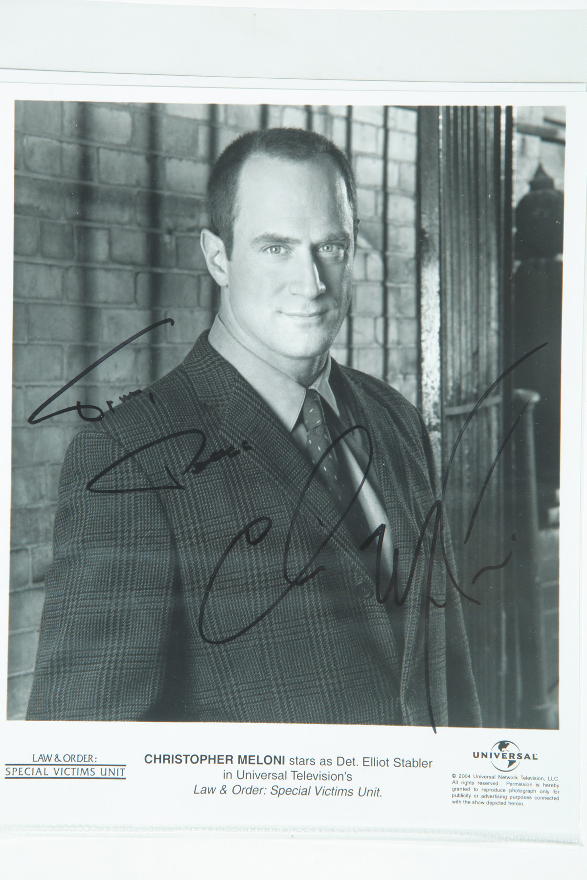 Appraisal: COLLECTION OF AUTOGRAPHS FROM LAW AND ORDER Twentieth century Collection