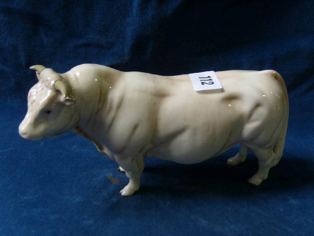 Appraisal: A Beswick figure of a Charolais bull