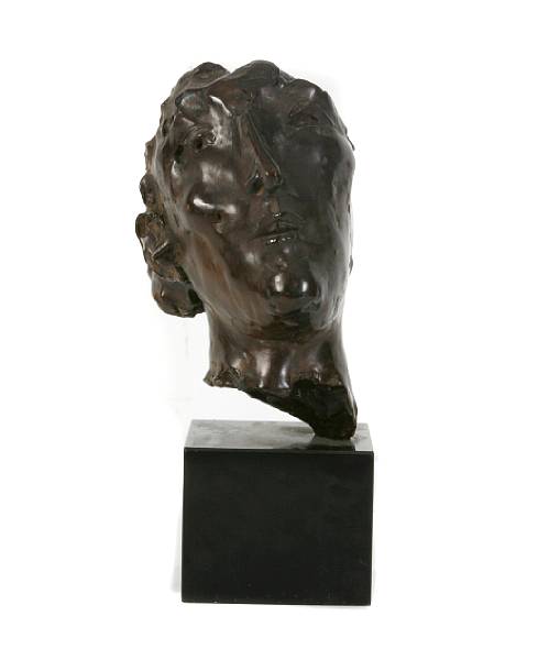 Appraisal: David Aronson American born Untitled Head of a Male stamped