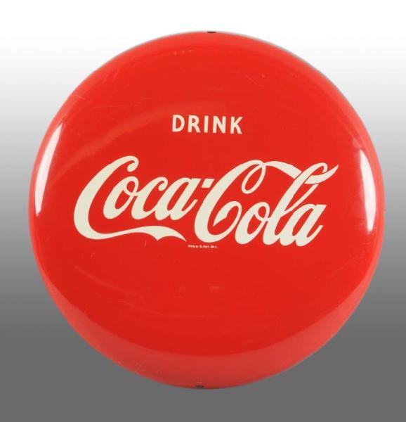 Appraisal: Tin Coca-Cola Button Description s Includes connecting hardware A few