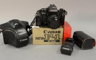 Appraisal: Three piece Canon camera lot including F- black body s