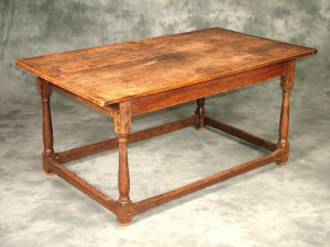 Appraisal: An oak and elm altar table mid th century the