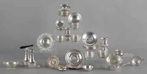 Appraisal: Collection of sterling silver tablewares ozt