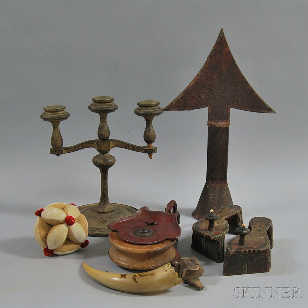 Appraisal: Group of Folk Art and Decorative Objects th century including